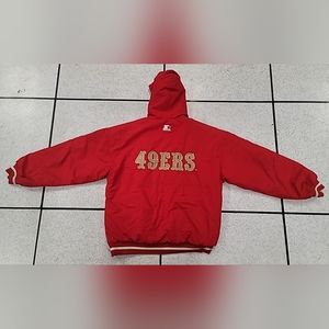 RARE VINTAGE STARTER 49ERS PARKA.. MEDIUM MEN JACKET